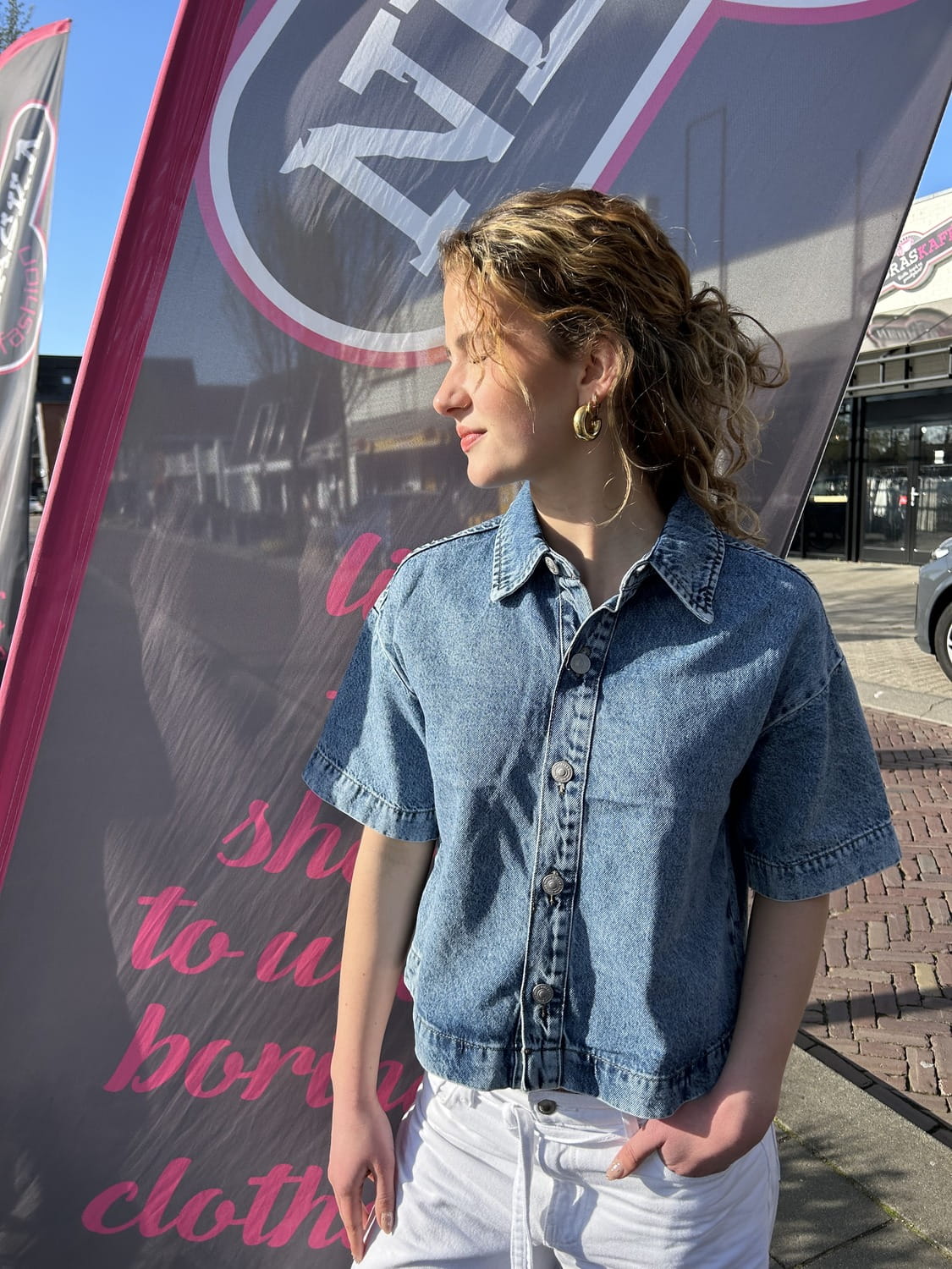 Kort Denim Jasje
