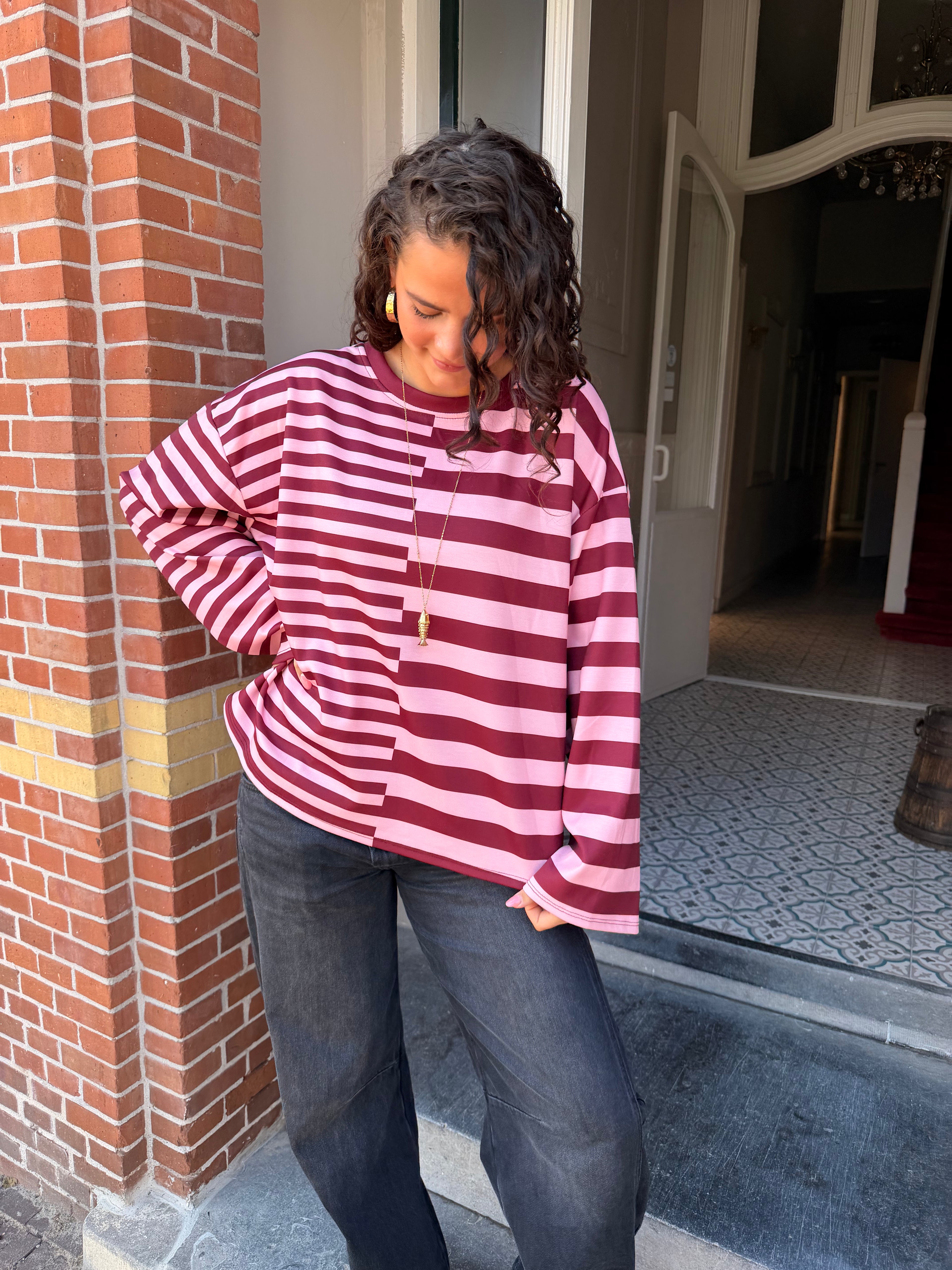 Double stripe roze