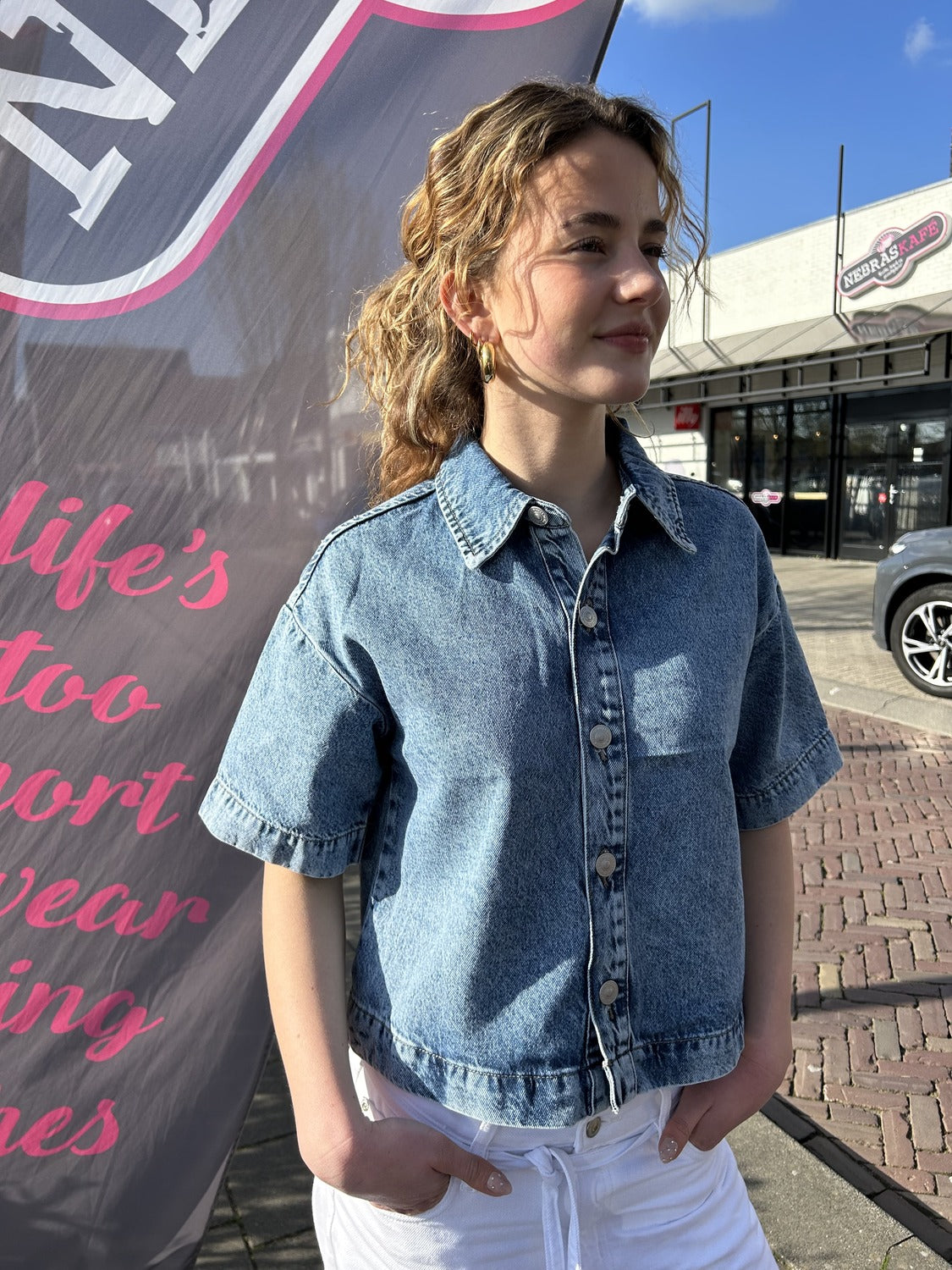 Kort Denim Jasje