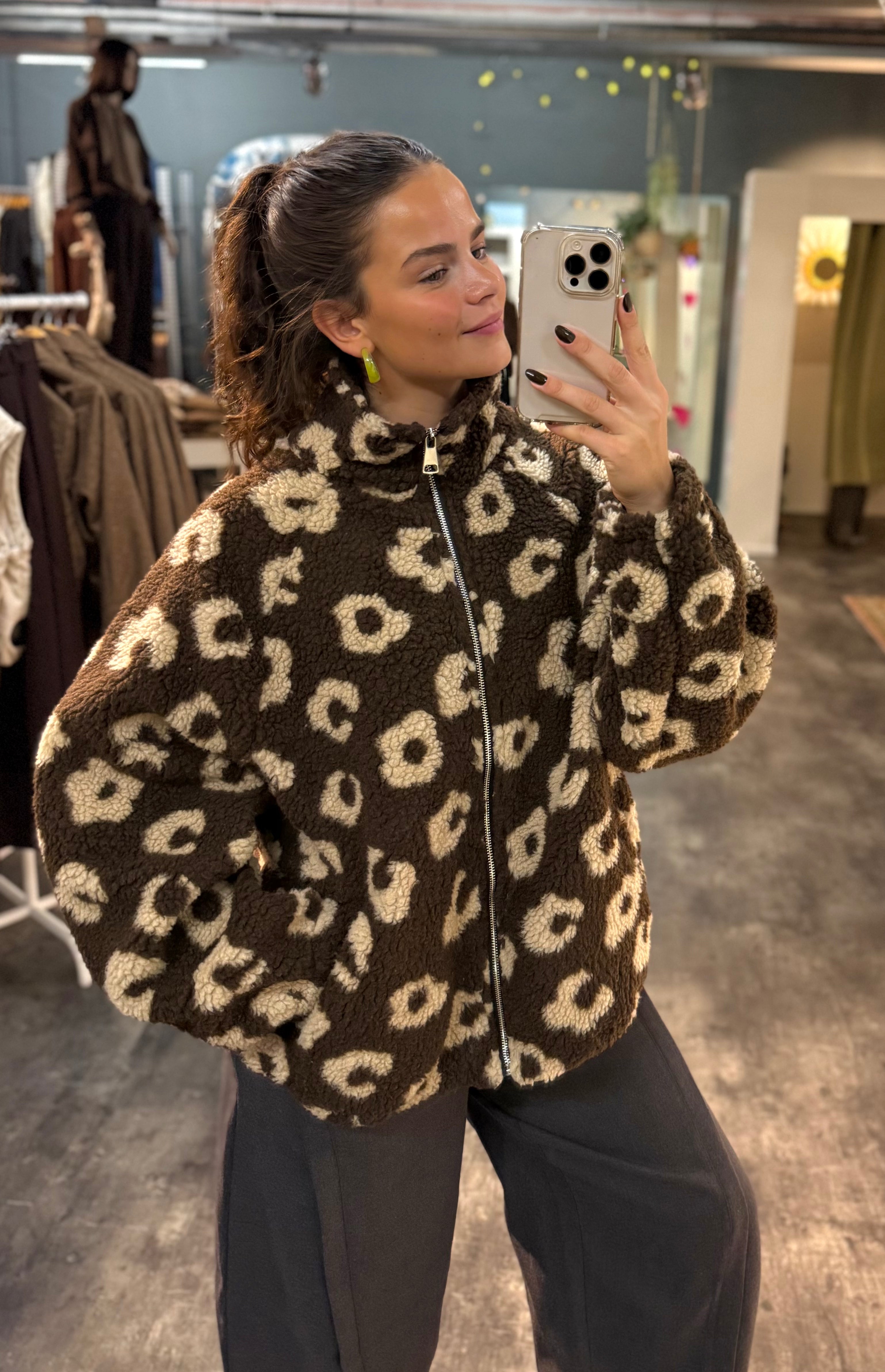 Fleece jacket print