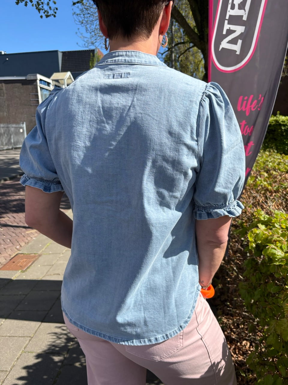 Victoria blouse denim
