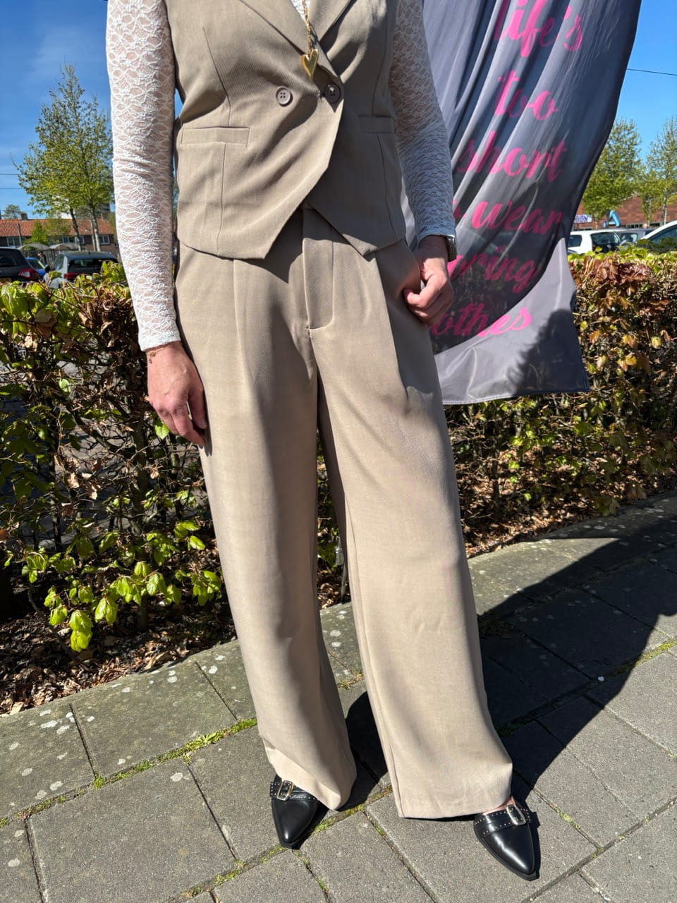 High waist pantalon