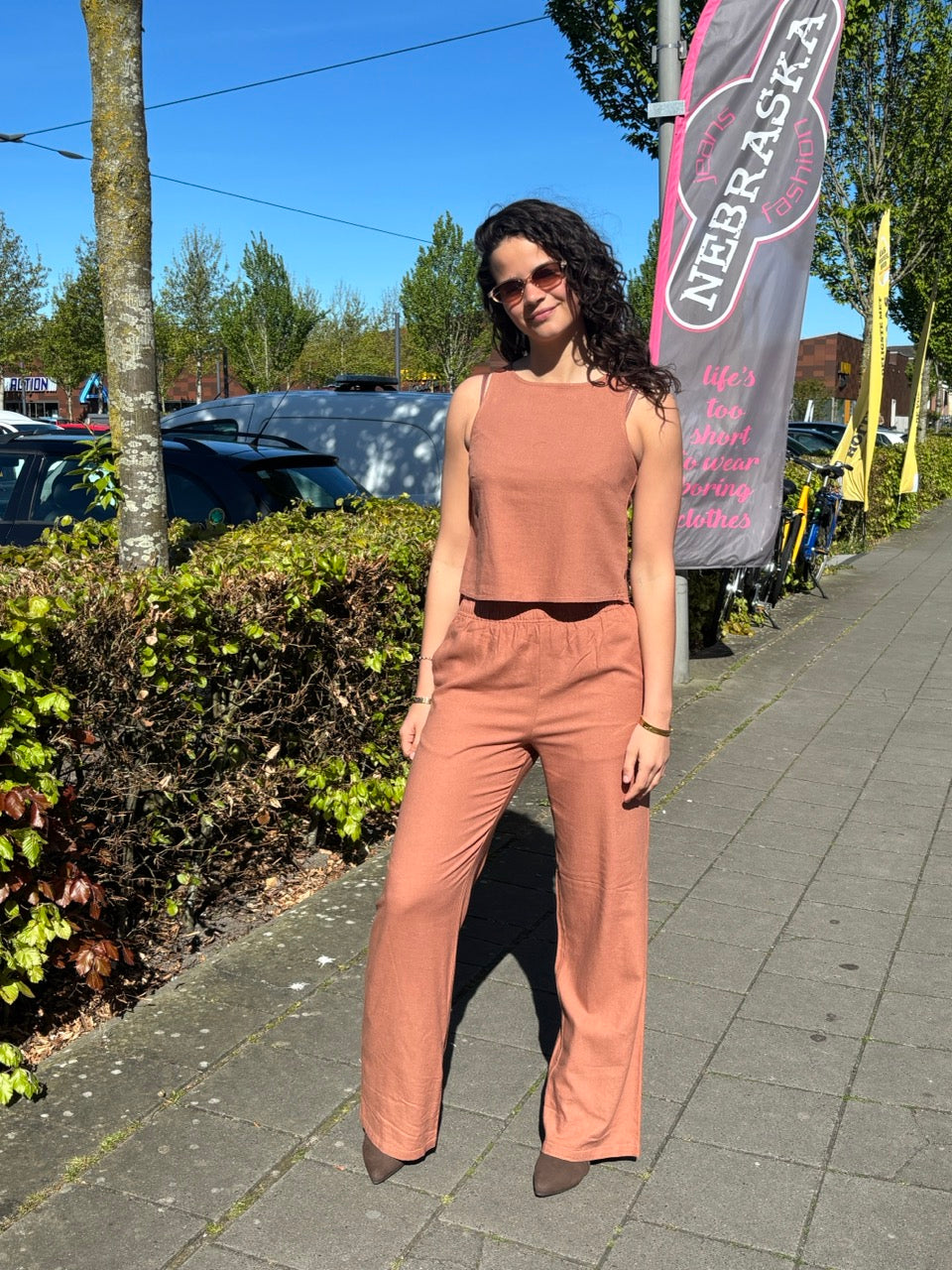 Linnenmix top roest