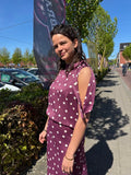 Polka dot halter top