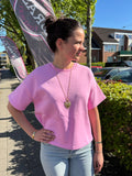 Oversized sweater korte mouw