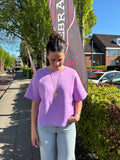 Oversized sweater korte mouw