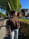 Oversized sweater korte mouw