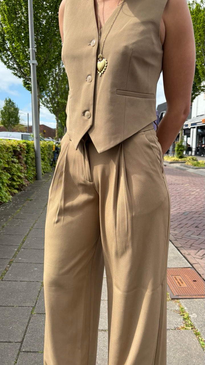 Wide leg pantalon