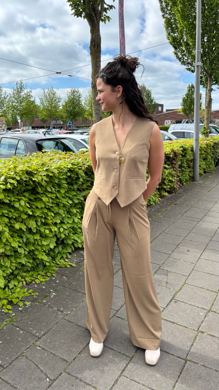 Wide leg pantalon