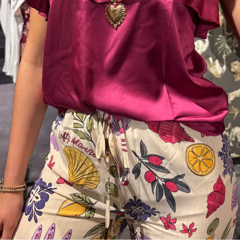 Amalfi print pantalon