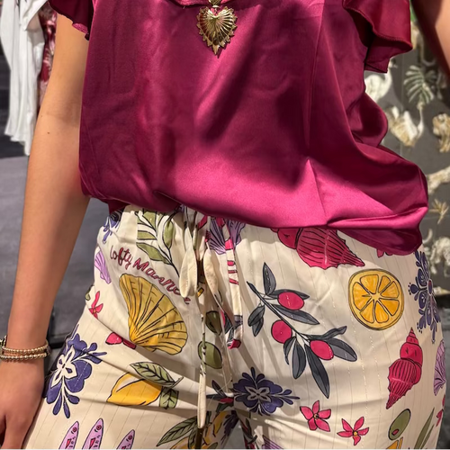 Amalfi print pantalon