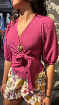 Wikkeltop roze