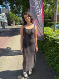 Gehaakte lange jurk met glitter