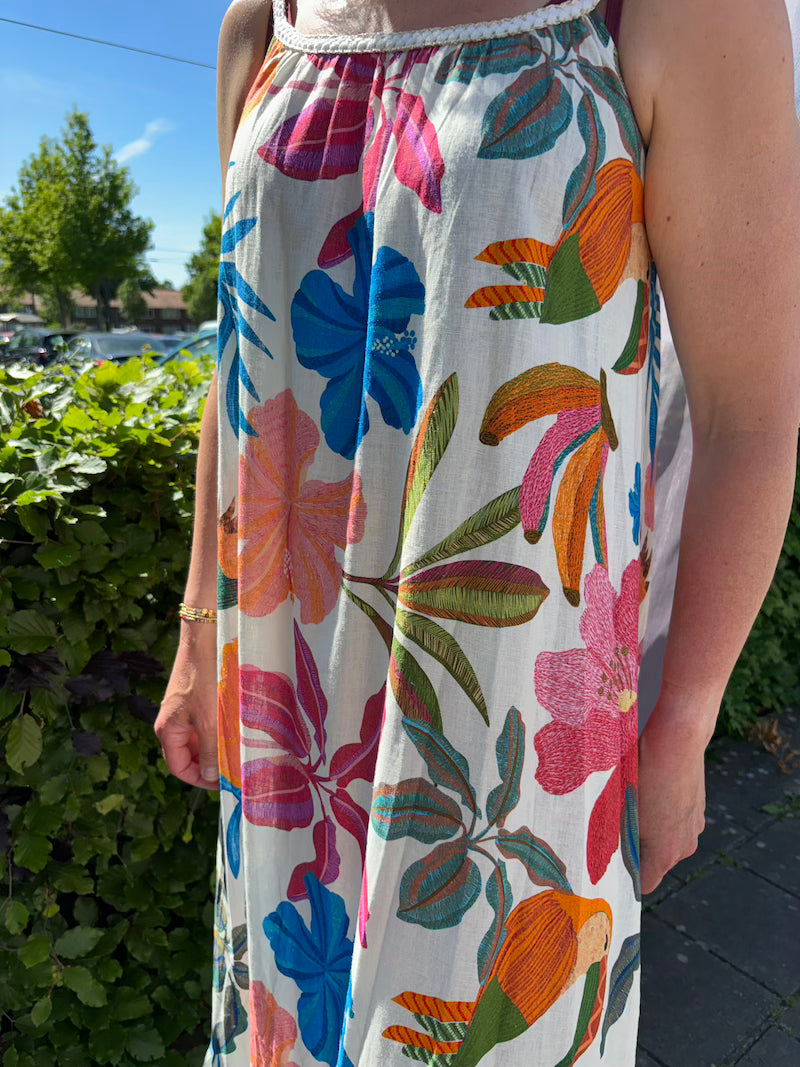 Zomerjurk met kleurrijke print