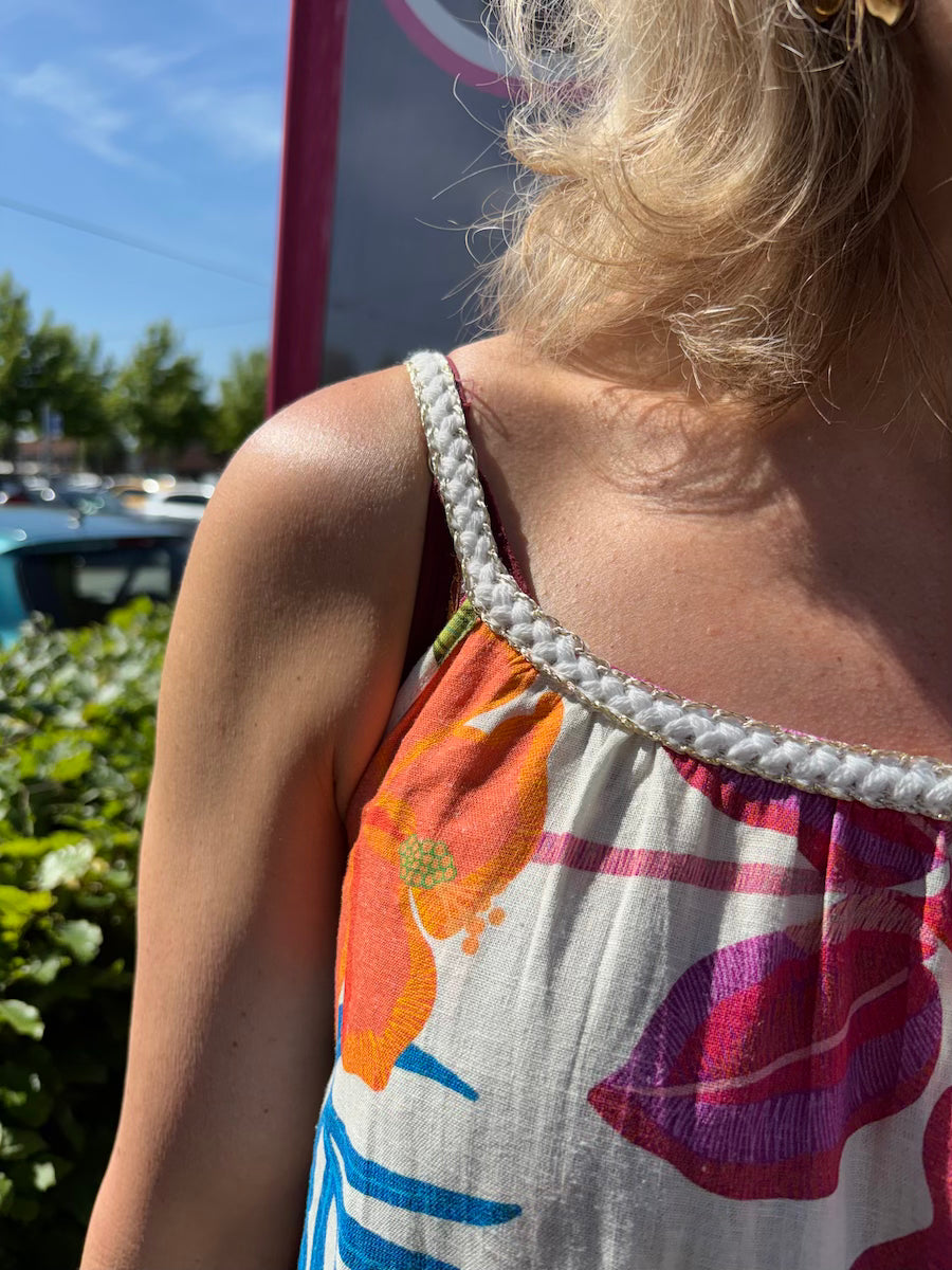 Zomerjurk met kleurrijke print
