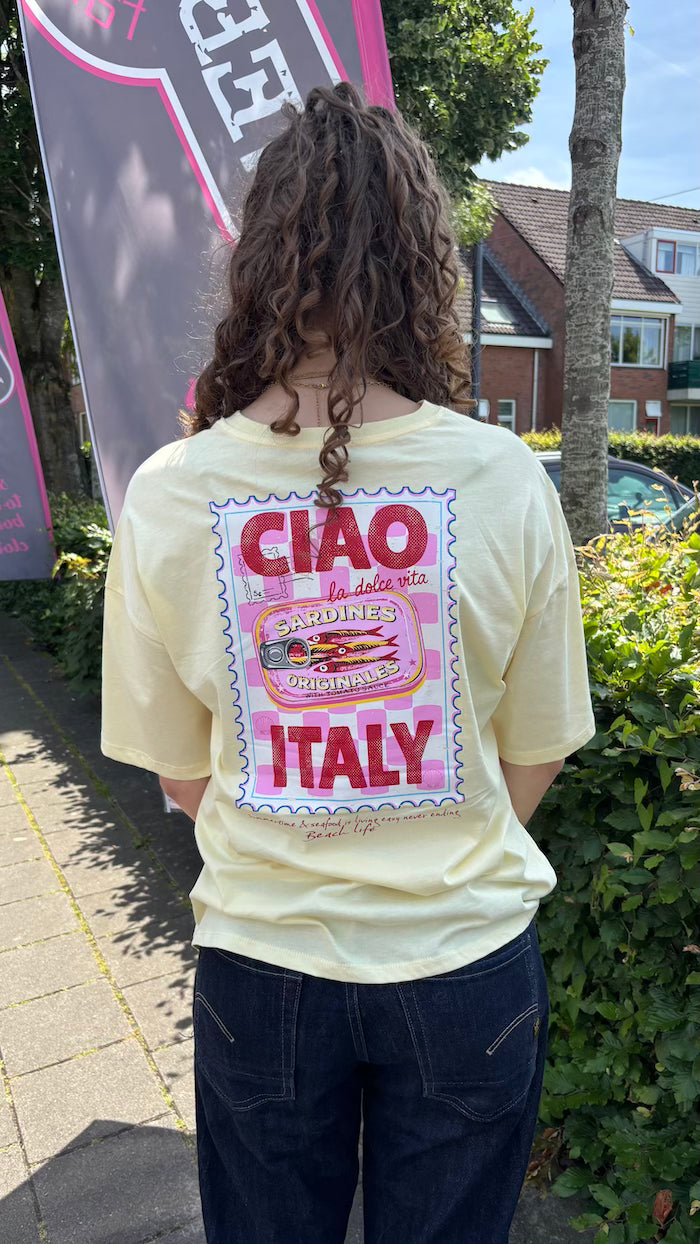 Oversized t-shirt "ciao Italy"