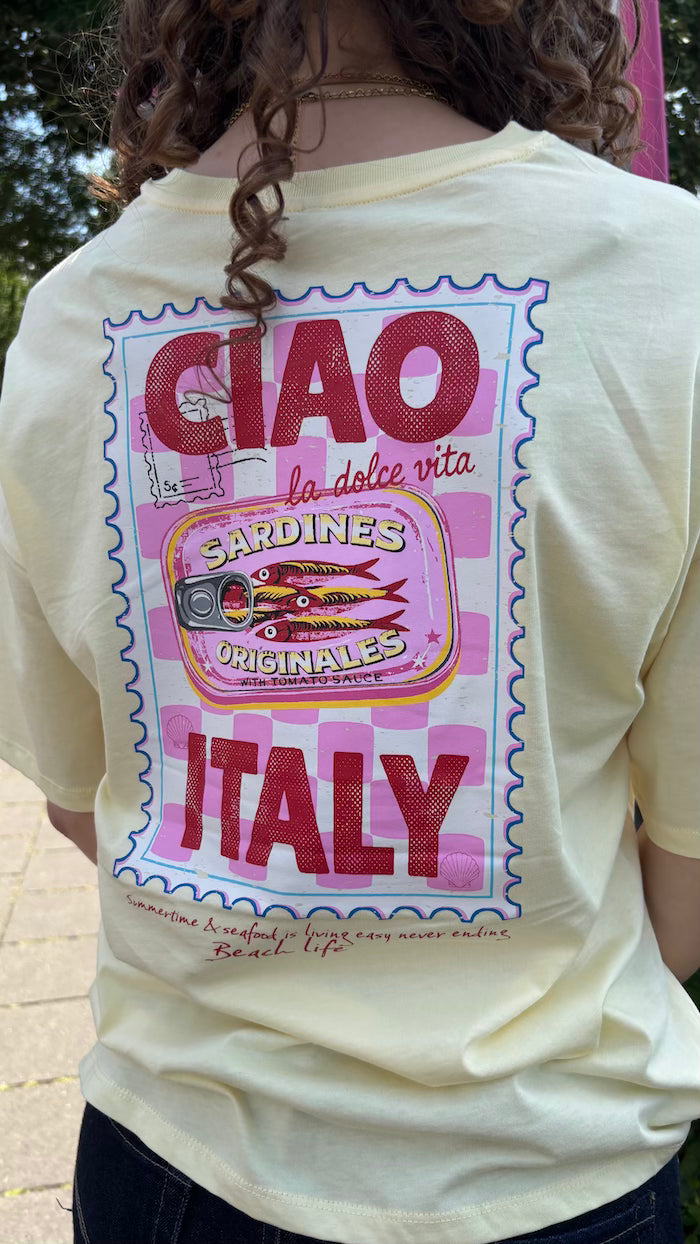 Oversized t-shirt "ciao Italy"