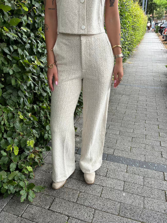 Pantalon met gouden glitter