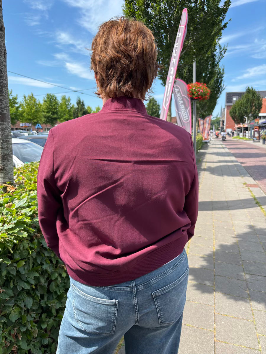 Luchtig bomberjack rood