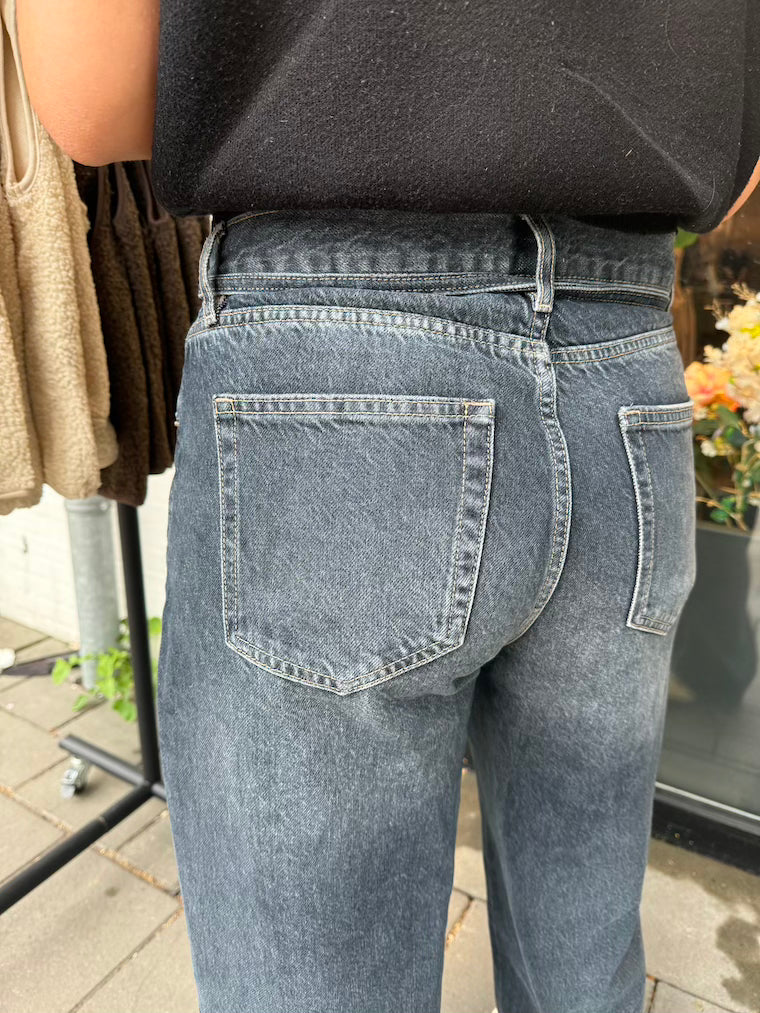 Barrel jeans met touwtje