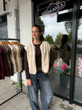 Teddy gilet creme
