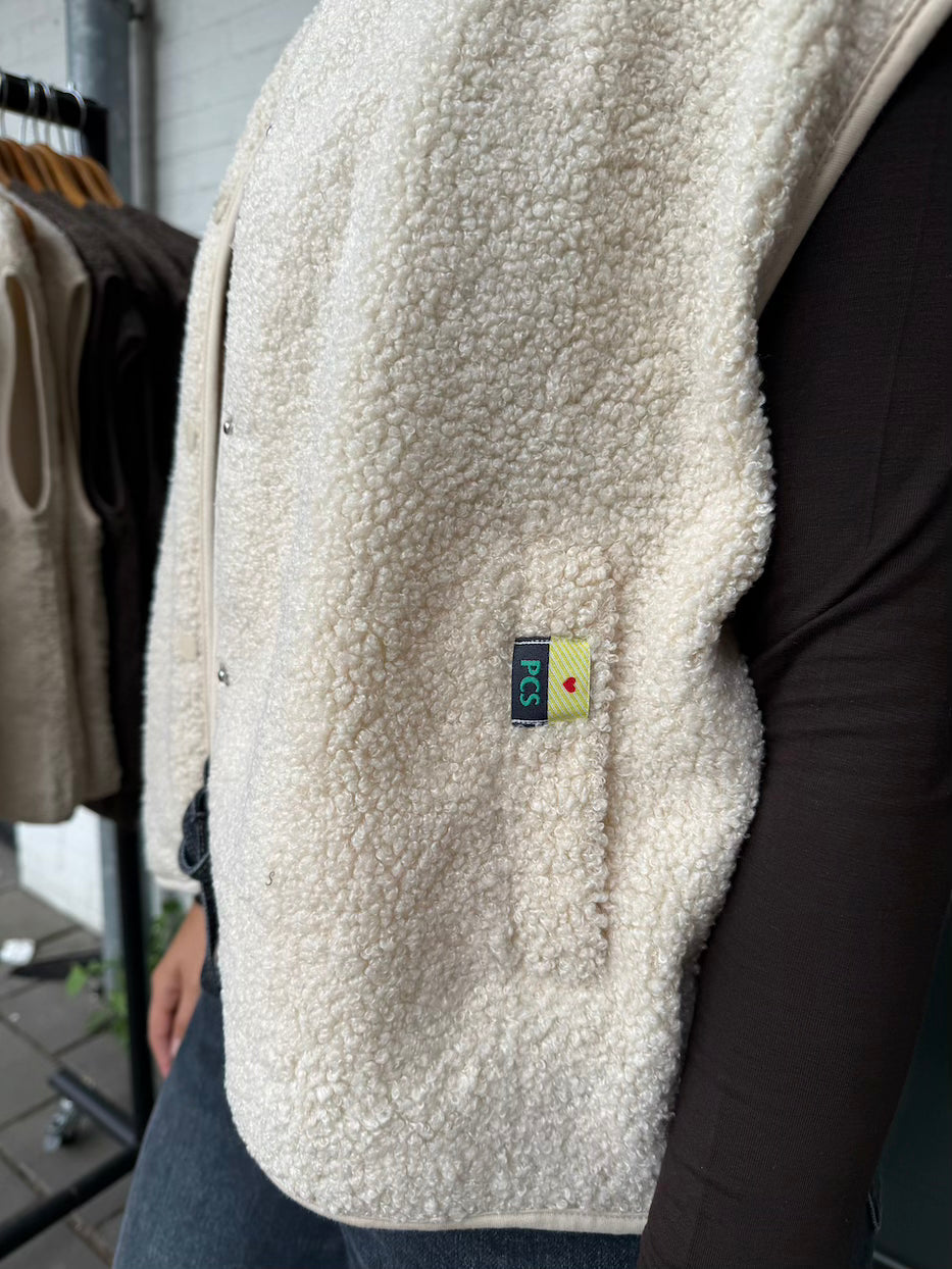 Teddy gilet creme