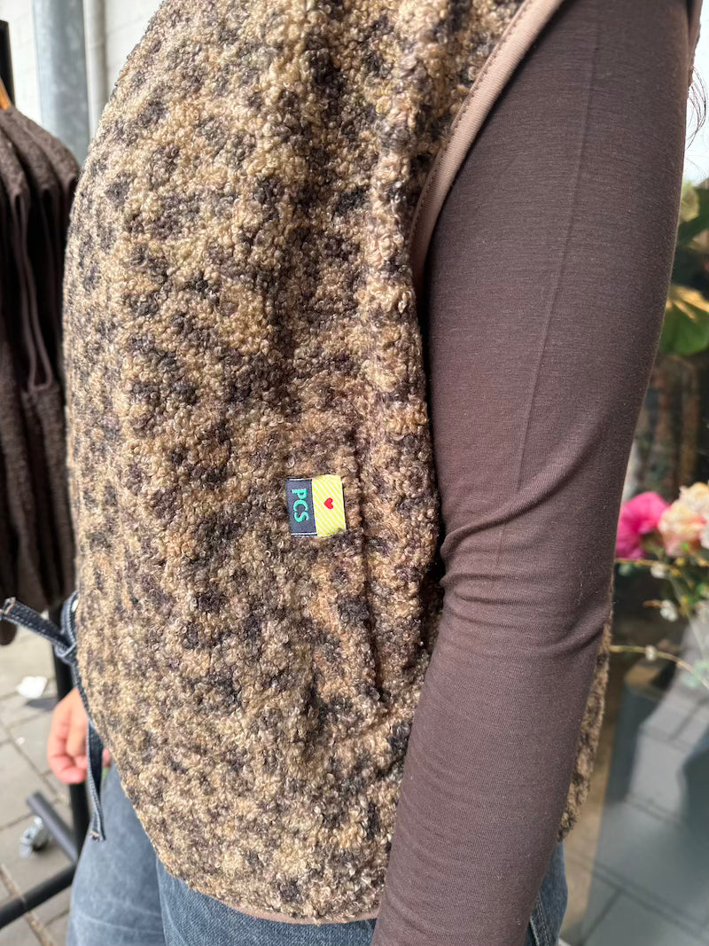 Teddy gilet leo