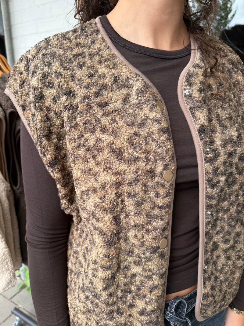 Teddy gilet leo