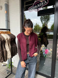 Teddy gilet bordeaux