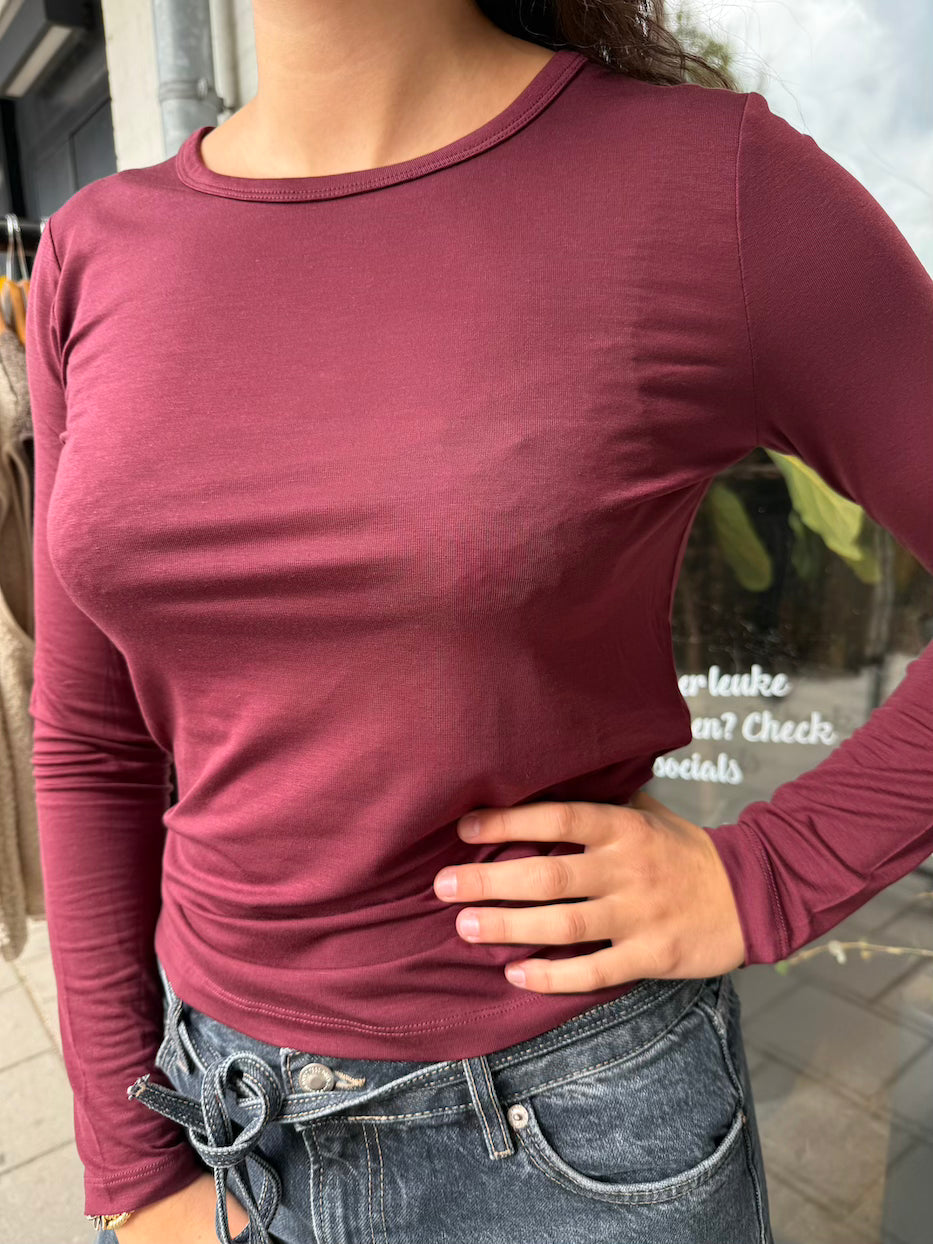 Longsleeve burgundy