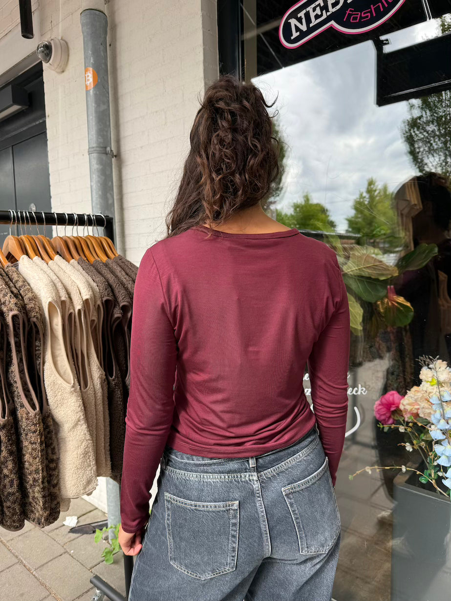 Longsleeve burgundy