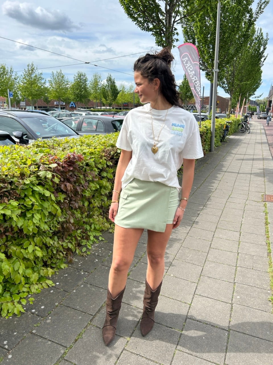 T-Shirt met backprint