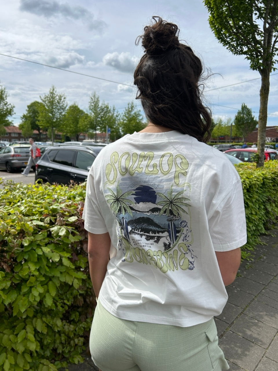 T-Shirt met backprint