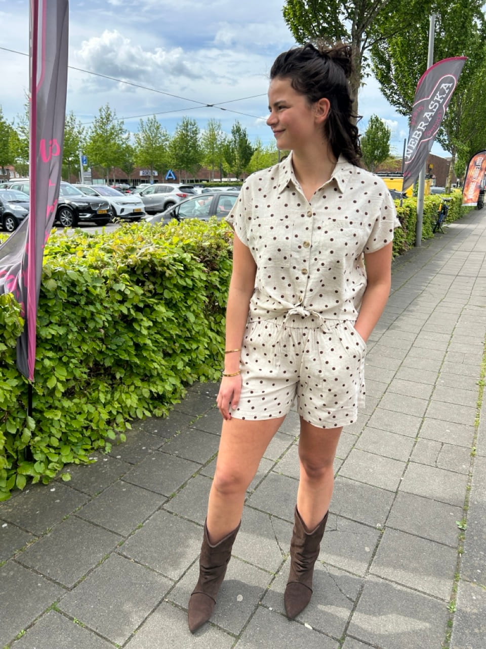 Polka dot shorts