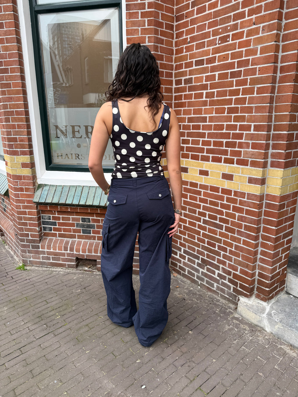 Reversible top bruin/geel