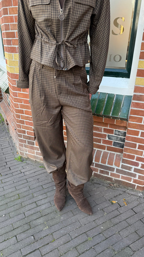 Barrel broek ruit
