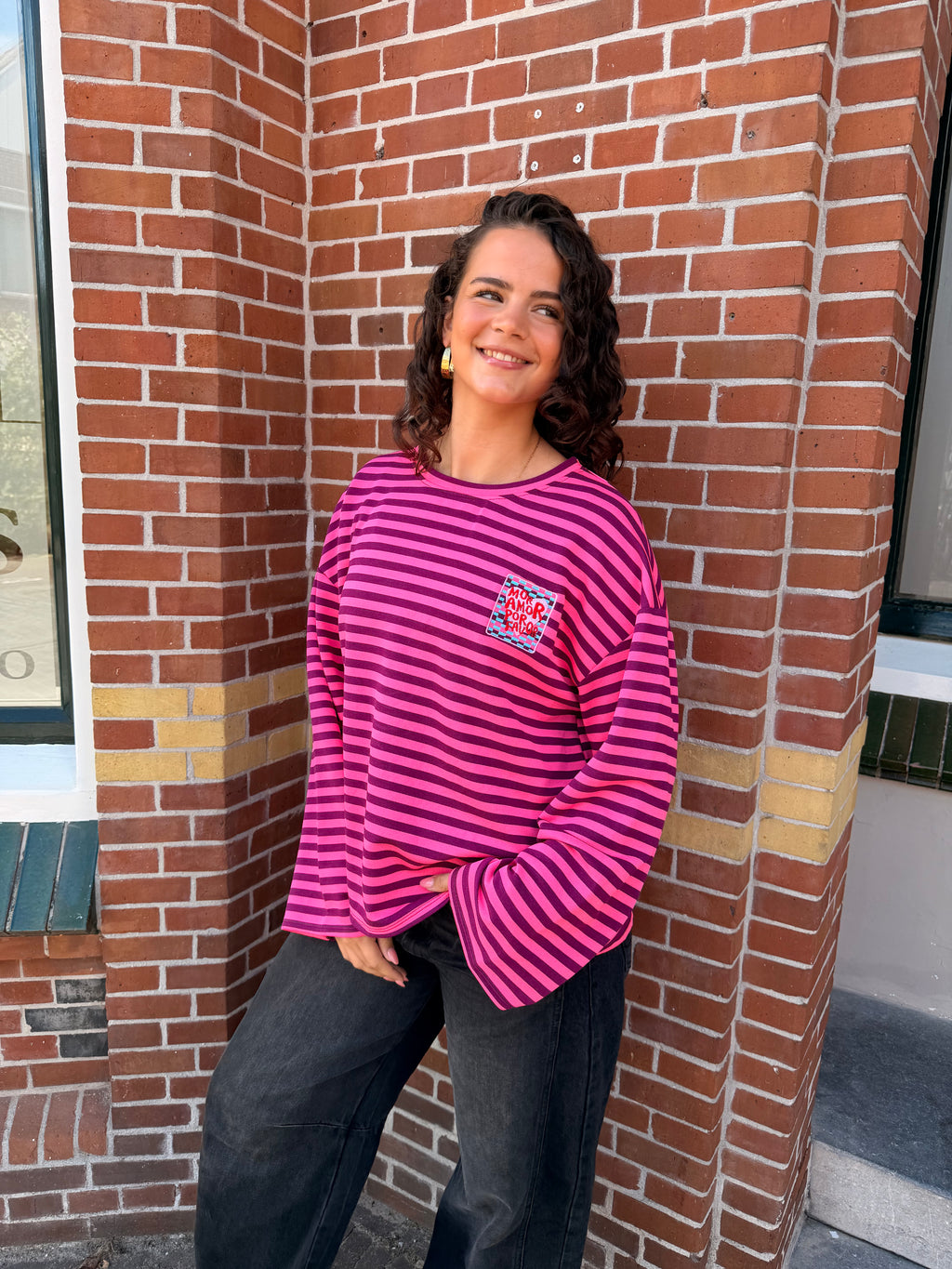 Stripe mor amore roze
