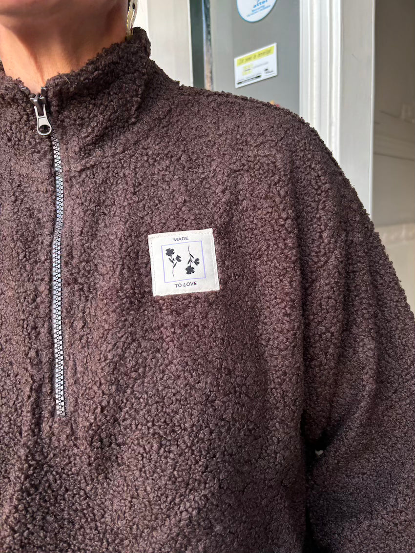 Teddy pullover bruin