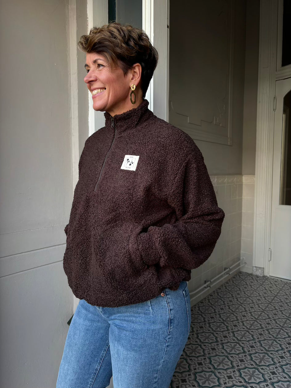 Teddy pullover bruin