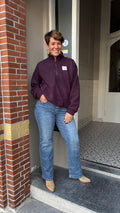 Teddy pullover paars